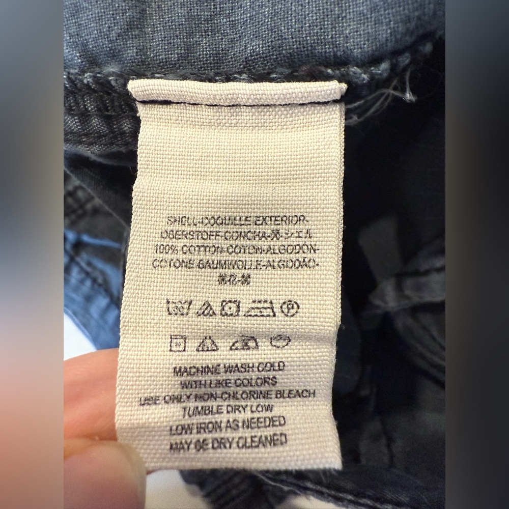 Free People Charcoal Cargo Utility Pants. Size 10. 100% cotton. - Picture 6 of 8